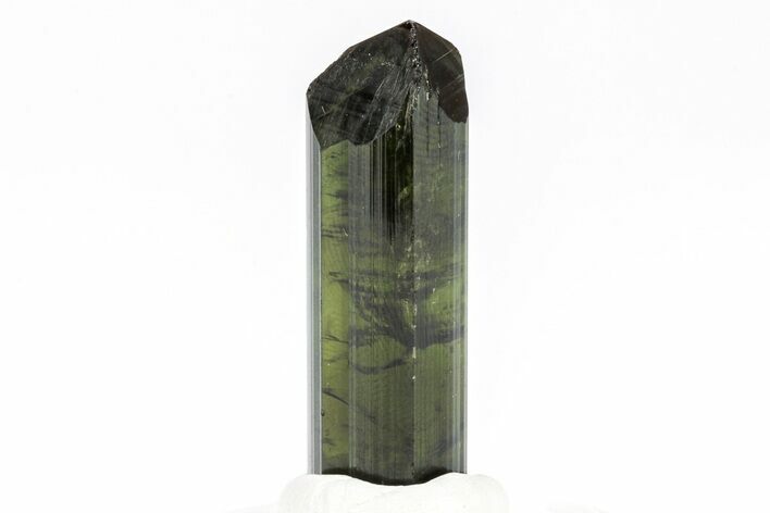 Gemmy, Sharply Terminated Green Elbaite Tourmaline - Brazil #209803